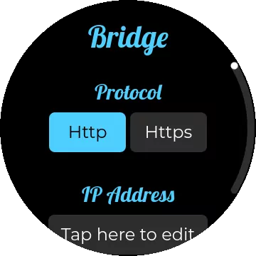 Enter Hue Bridge IP address