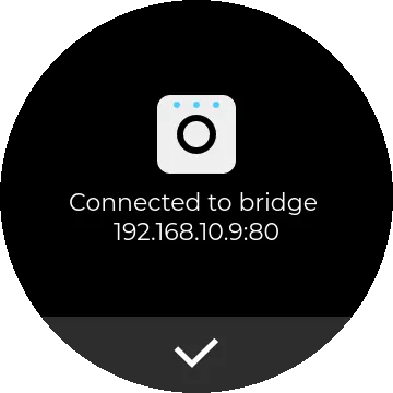 App is connected with Hue Bridge