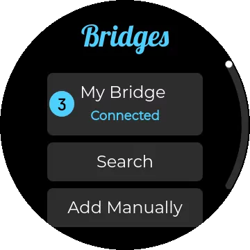 App is connected with Hue Bridge